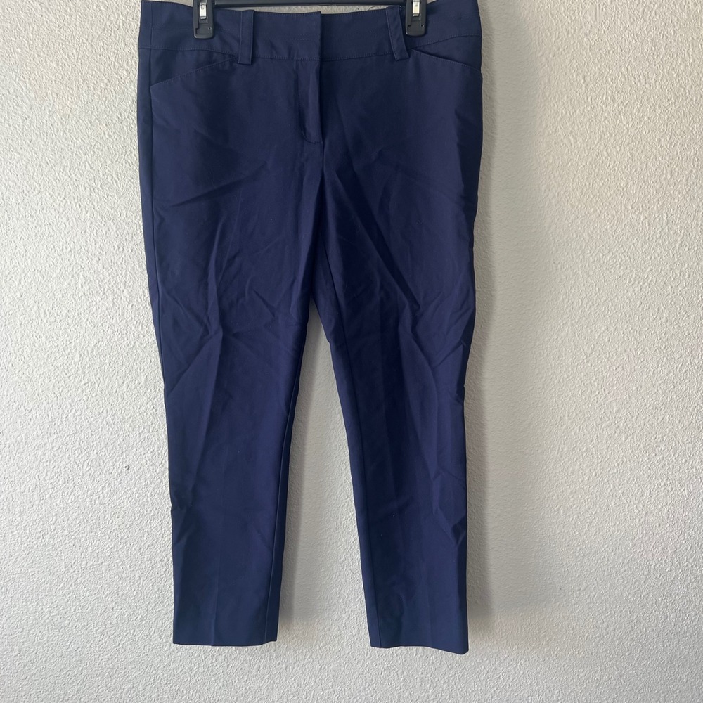 New York & Company Dress Pants 7th Avenue Navy Blue Womens 10 Average